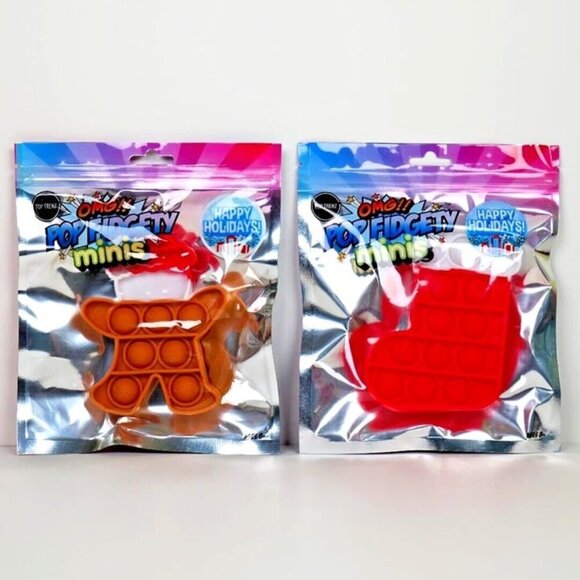 3 for $15 - OMG! Pop Fidgety Toys Christmas Edition - Christmas Tree Fidget Toy - Picture 3 of 4